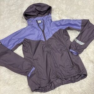 NIKE WOMEN'S VAPOR ZIP RUNNING JACKET lightweight hooded PURPLE size small